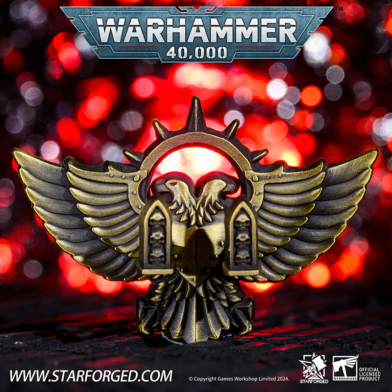 Starforged Warhammer 40K Imperial Aquila Key Hanger Room Decoration  Metal  Peripherals Other