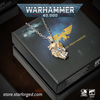 Starforged Throne Watcher's Shield Warhammer 40K Adeptus Custodes Golden Legion Men's necklace