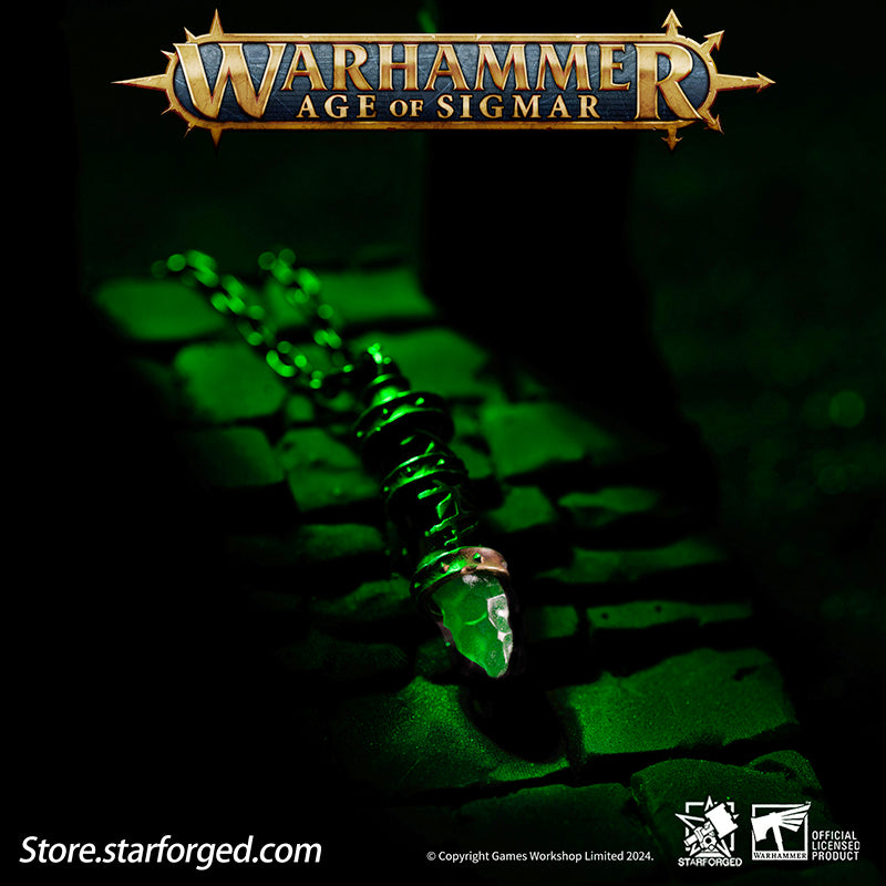 Starforged Age of Sigmar Skaven Warpstone  Copper Necklace Game Peripherals Warhammer Pendant