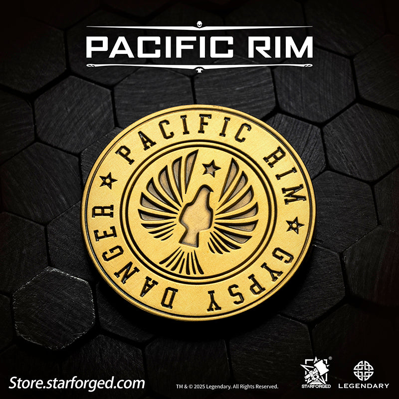 Starforged Pacific Rim PPDC Mark-3 Ace Jaeger – Gipsy Danger Themed Commemorative Coin Gift Official License Gipsy Danger, a Mark-3 Jaeger from the film Pacific Rim, was constructed in Alaska and activated on July 10, 2017. Standing 79 meters tall and weighing 1,980 tons, it is equipped with the 