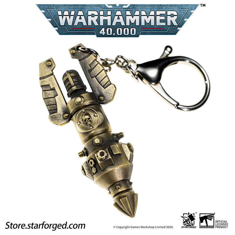 Starforged Warhammer 40K Warhammer II Deep Strike Beacon Game Peripheral Alloy Keychain Christmas Gifts