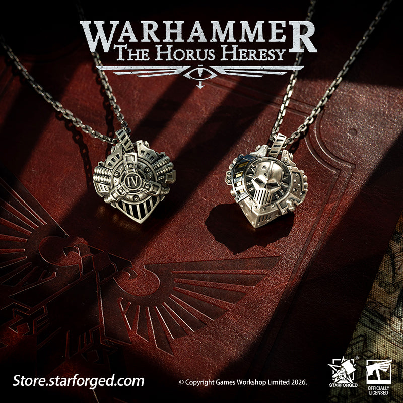 Starforged Warhammer 30K Iron Warriors Heart of Iron Necklace Pendant Warhammer Gifts Fashion Accessories