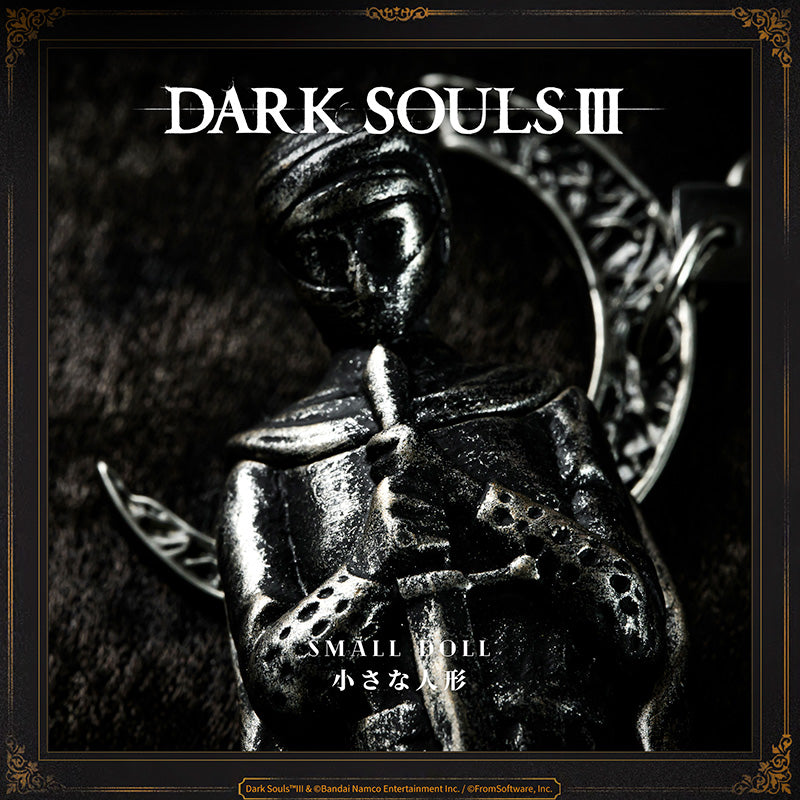 Starforged DARK SOULS III Small Doll NFC Keychain Accessories Game Merchandise Officially Authorized Small silverwork doll depicting a young squire.In the legendary old city of Irithyll situated in the Boreal Valley, the Pontiff Sulyvahn gave this doll to valued subjects, so that they might use it to cross the barrier when they return home.Listen carefully, and you can hear it say, "Wherever you go, the moon still sets in Irithyll. Wherever you may be, Irithyll is your home."