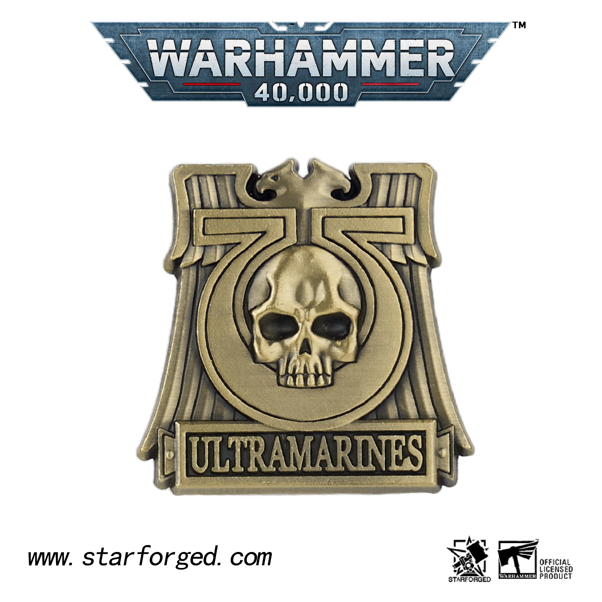 Starforged Ultramarines Brooch Son of Guilliman Recruit Badge Kill Team Warhammer 40K Accessories