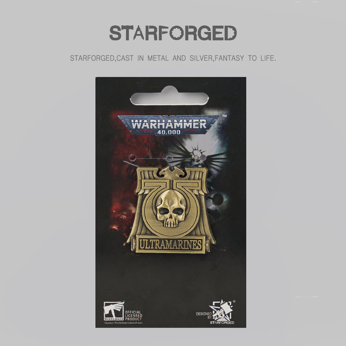 Starforged Ultramarines Brooch Son of Guilliman Recruit Badge Kill Team Warhammer 40K Accessories