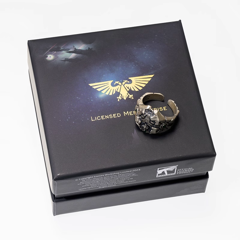 Starforged Mark of Phaeron Warhammer  40K  Men‘s Sterling Silver Ring WH40