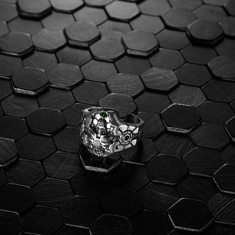 Starforged Mark of Phaeron Warhammer  40K  Men‘s Sterling Silver Ring WH40