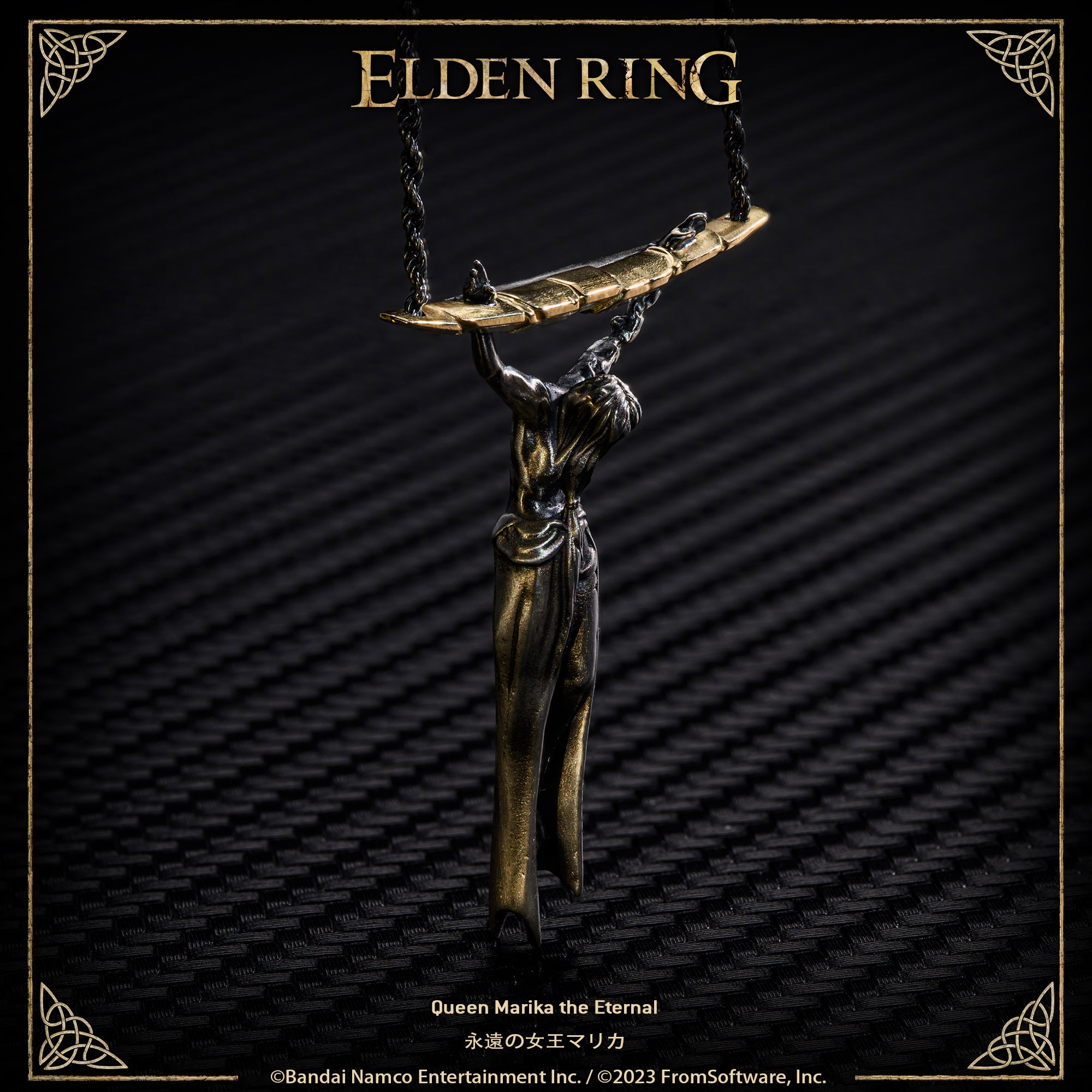 Starforged ELDEN RING Queen Marika the Eternal Gold Necklace Men's Jewelry Video Game Peripheral