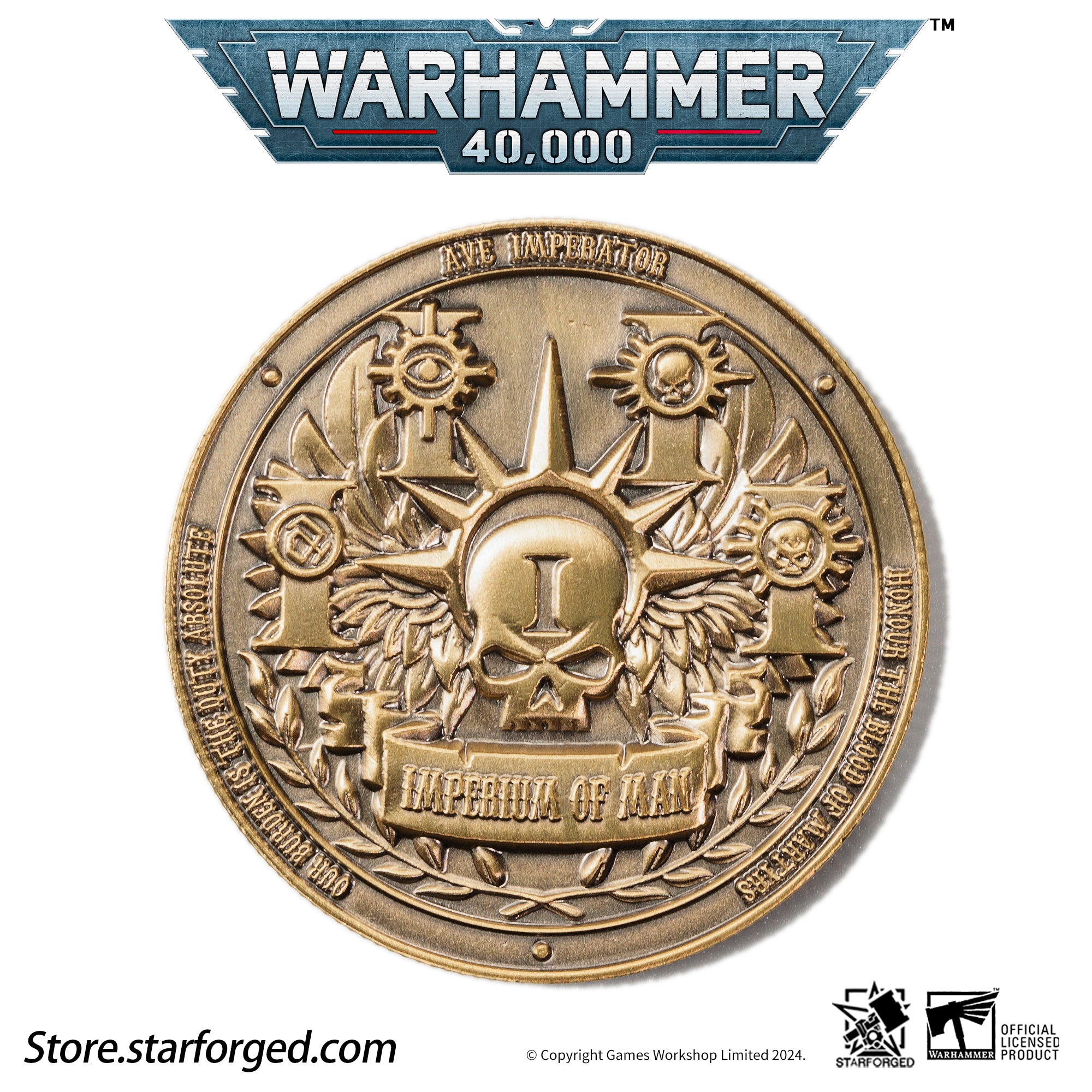 Warhammer 40K Collectible Coin Imperium of Man Terra Planetary Commemorative Coin Other