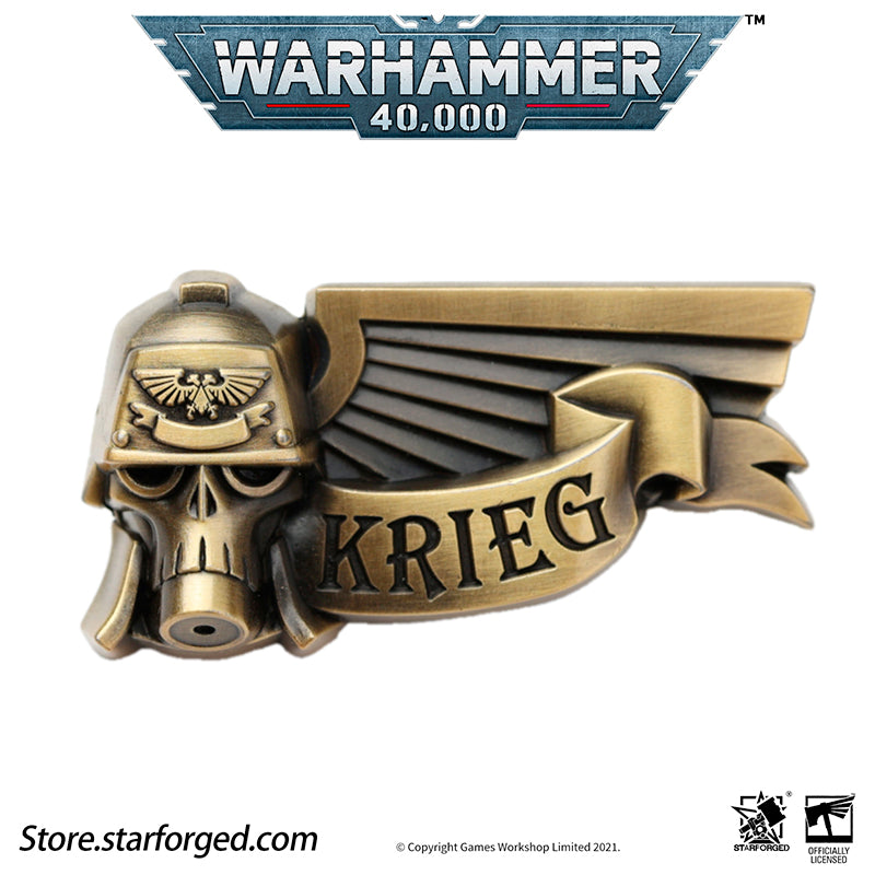 Starforged Warhammer 40K Death Korps of Krieg Pin DKK Commemorative Badge