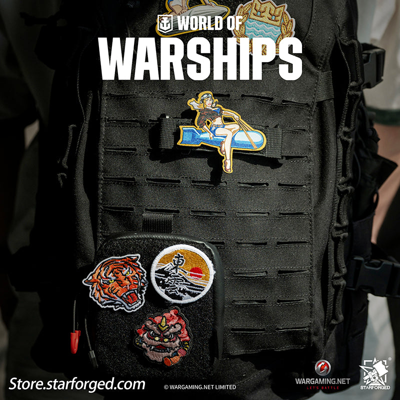 Starforged World of Warships WOWS Trendy Plaque Velcro Game Peripherals Wargaming License