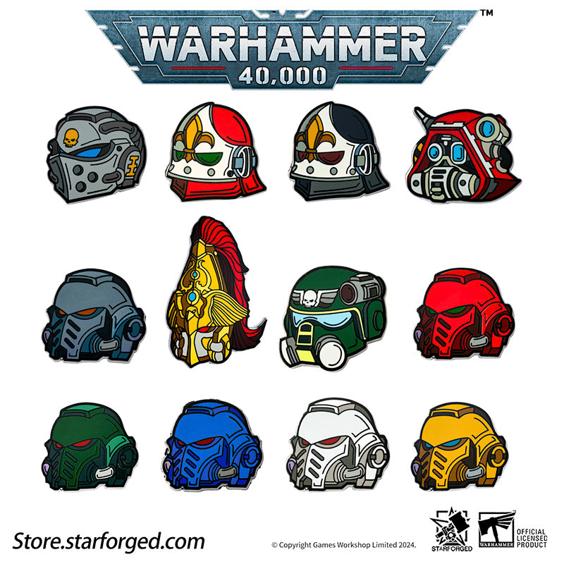Starforged Warhammer 40K Brooch Space Marines Pin Badge Refrigerator Magnet  Men's Metal Chapter Badge