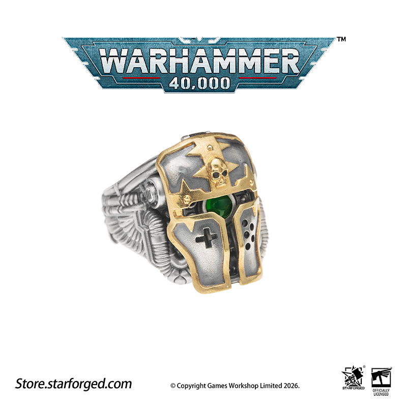 Warhammer 40K Questor Imperialis Helmring Adeptus Mechanicus Titan Culture Ring by Starforged