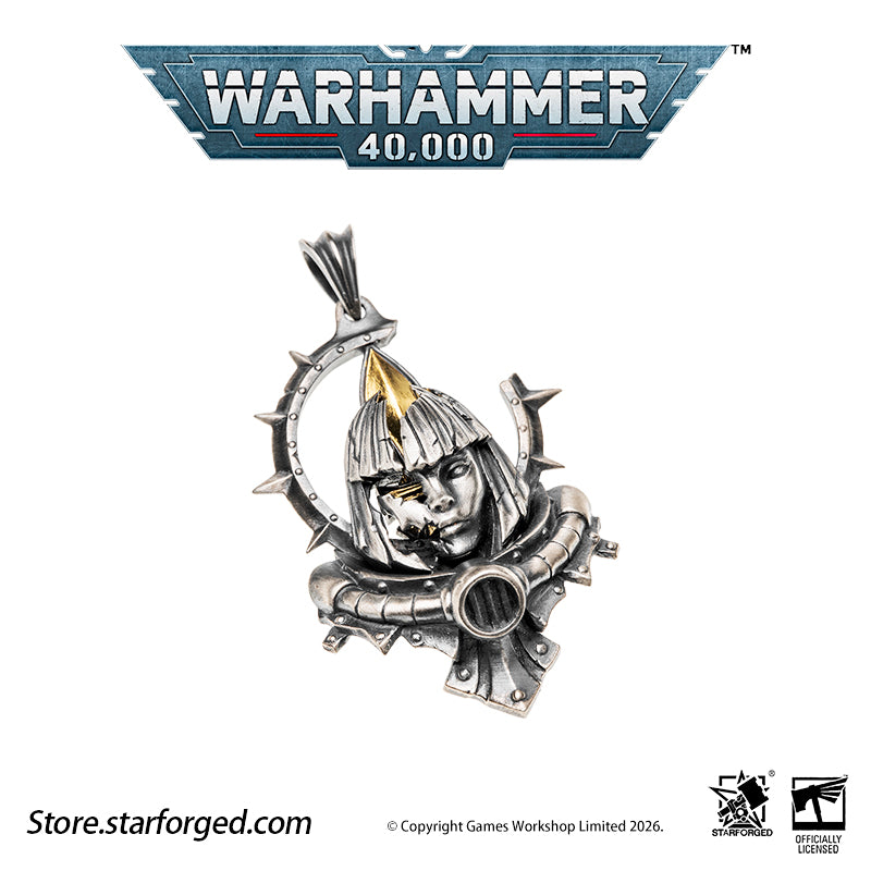 Starforged Warhammer 40K Adepta Sororitas Artificer Reliquia Sororitas Pendant Silver Necklace Warhammer Gifts Fashion Accessories