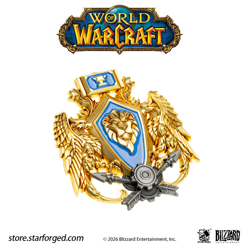 STARFORGED World of Warcraft Faction Metal Badges | Men's Fashion Accessories | Officially Authorized | WOW Gifts
