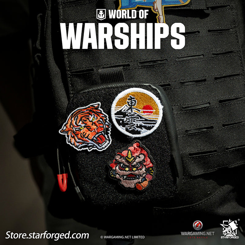 Starforged World of Warships WOWS Trendy Plaque Velcro Game Peripherals Wargaming License
