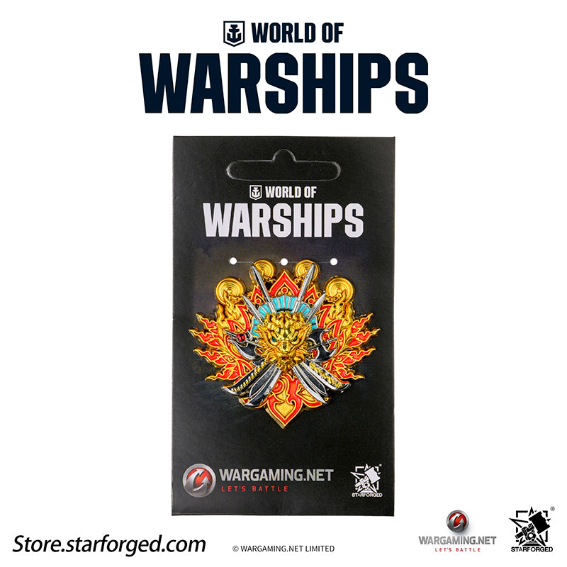 Starforged World of Warships Metal Badge Pin Brooch Badge Game Peripherals Wargaming License