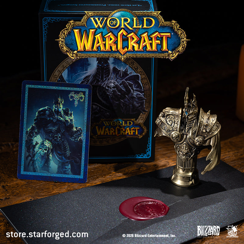 Starforged World of Warcraft Lich King Legendary Collector's Edition Wax Set Men's Fashion Accessories Officially Authorized