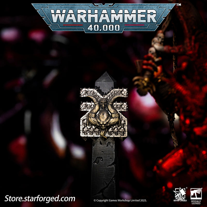 Starforged Warhammer 40K Lords of the Immaterium The Chaos Gods Mark of Ruinous Powers Pin Badge Men's Jewelry Accessories Khorne, Tzeentch, Nurgle, and Slaanesh are the entities known as the Chaos Gods. Collectively, they are also called the "Ruinous Powers" and the "Dark Gods." These four deities are the masters of the Warp and the Realm of Chaos, the manifested reflections of mortal emotions in the beyond.The existence of the Chaos Gods transcends the laws of the material universe. They are conceptual de