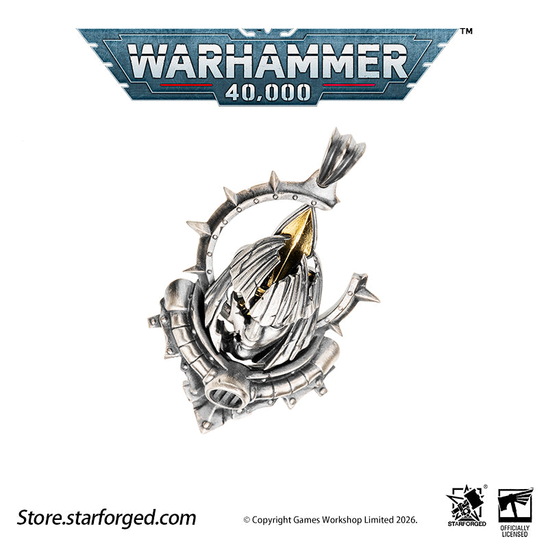 Starforged Warhammer 40K Adepta Sororitas Artificer Reliquia Sororitas Pendant Silver Necklace Warhammer Gifts Fashion Accessories