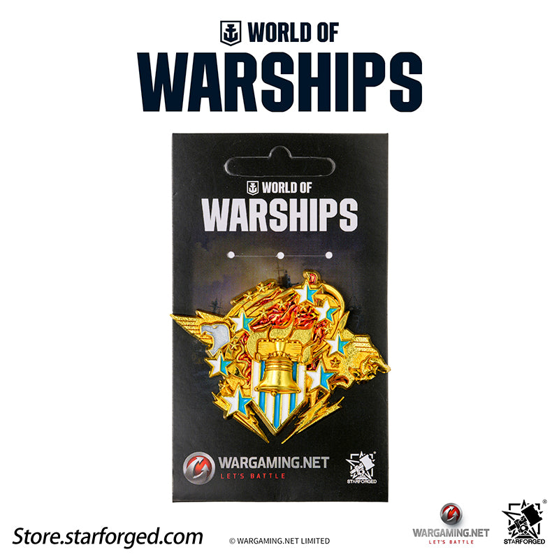 Starforged World of Warships Metal Badge Pin Brooch Badge Game Peripherals Wargaming License