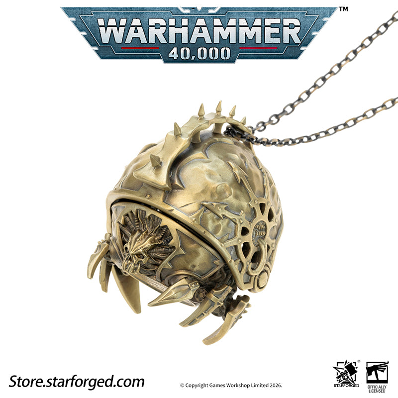 Starforged Warhammer 40K Chaos Space Marines Dark Mechanicum Thurible Incense Burner Men's Fashion Jewelry