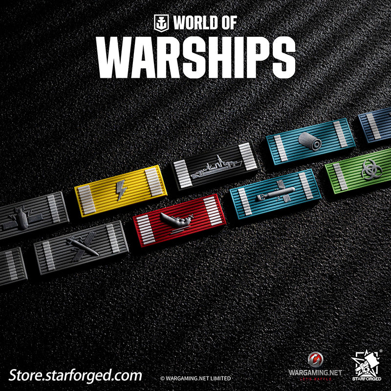 Starforged World of Warships  Game Damage Counting Logo Velcro Men's Accessories Other