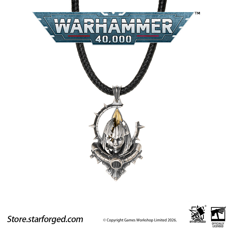 Starforged Warhammer 40K Adepta Sororitas Artificer Reliquia Sororitas Pendant Silver Necklace Warhammer Gifts Fashion Accessories
