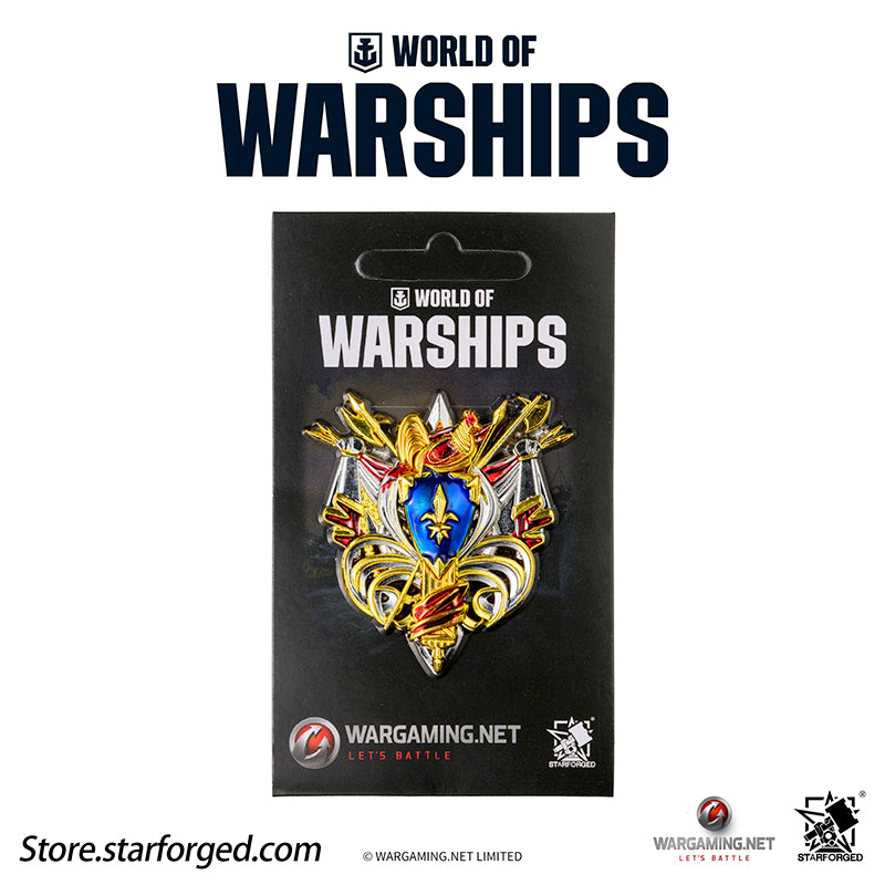 Starforged World of Warships Metal Badge Pin Brooch Badge Game Peripherals Wargaming License
