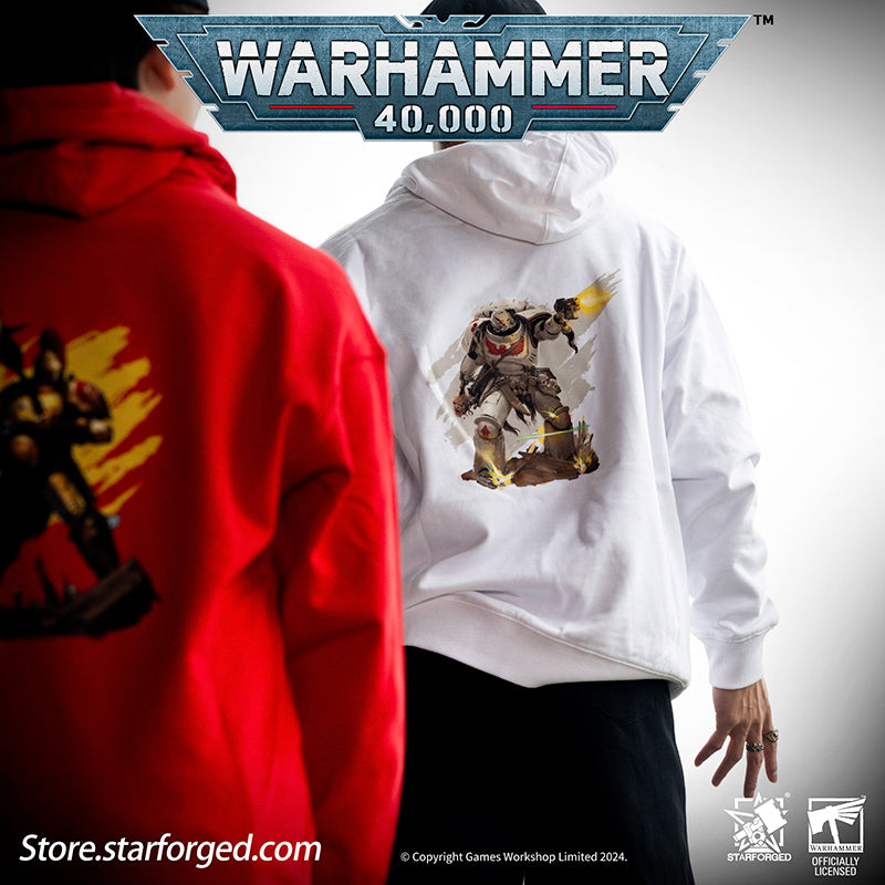 Starforged Warhammer 40K Honor Guard Series Themed Hoodie Space Marines 2 Men's Sweatshirts Other