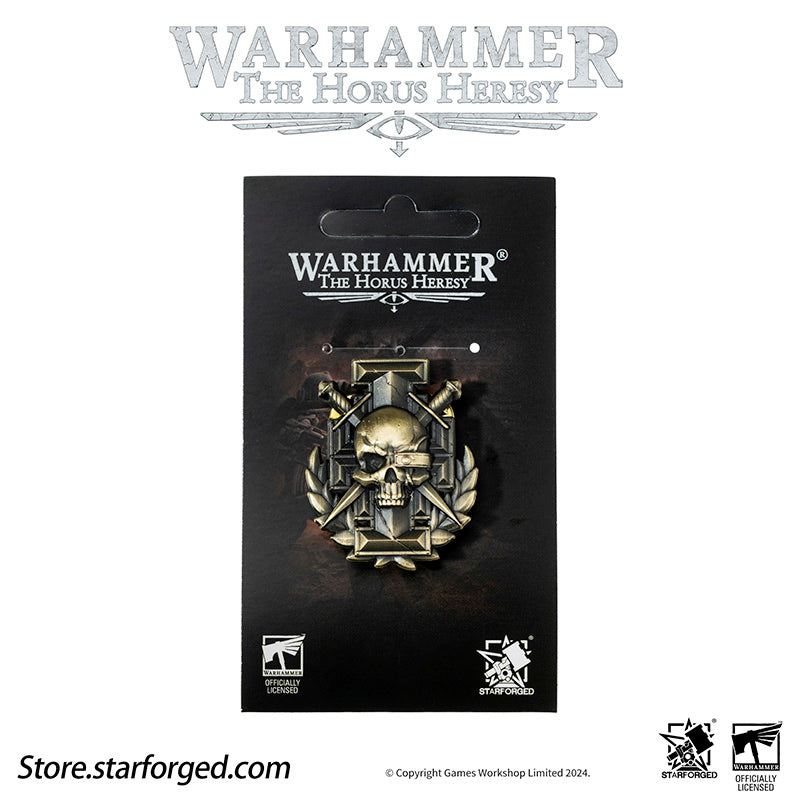 Starforged Warhammer Horus Heresy Burning  Galaxy Legion Insignia Pin Badge Brooch 30K Men's Jewelry