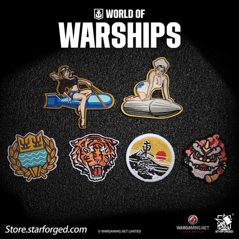 Starforged World of Warships WOWS Trendy Plaque Velcro Game Peripherals Wargaming License