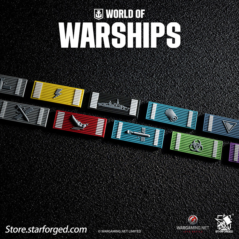 Starforged World of Warships  Game Damage Counting Logo Velcro Men's Accessories Other