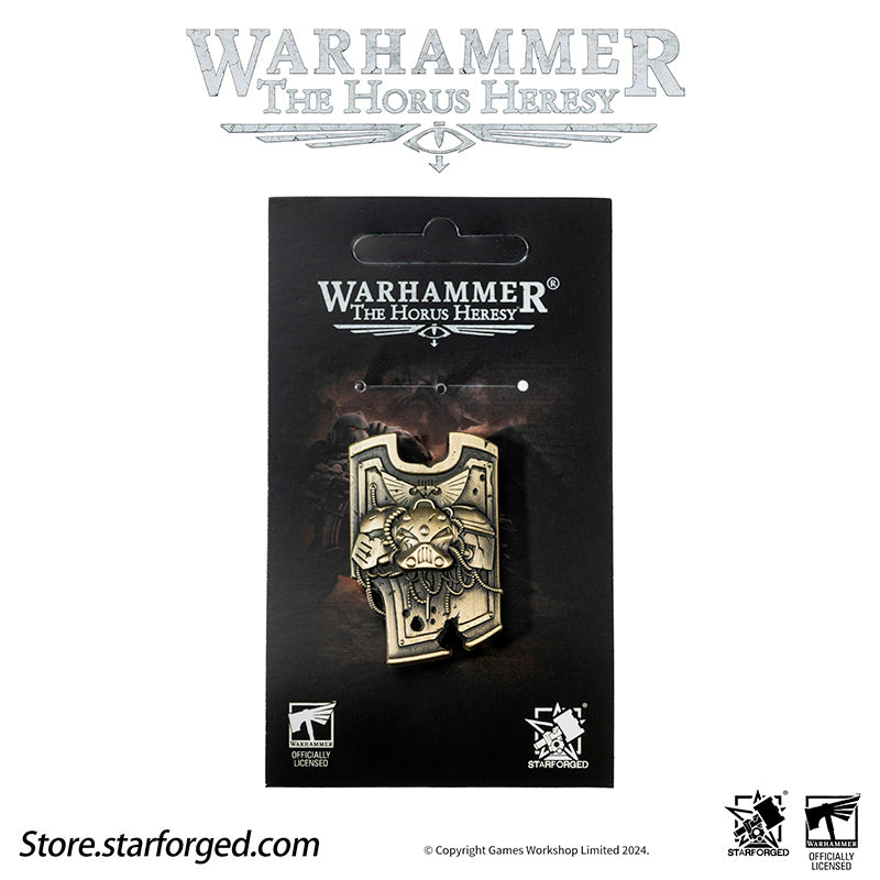 Starforged Warhammer Horus Heresy Burning  Galaxy Legion Insignia Pin Badge Brooch 30K Men's Jewelry