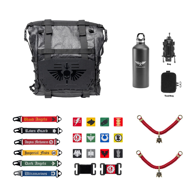 Starforged Warhammer 40K Space Marins Death Angel Tatical Backpack Men's Fashion Accessories