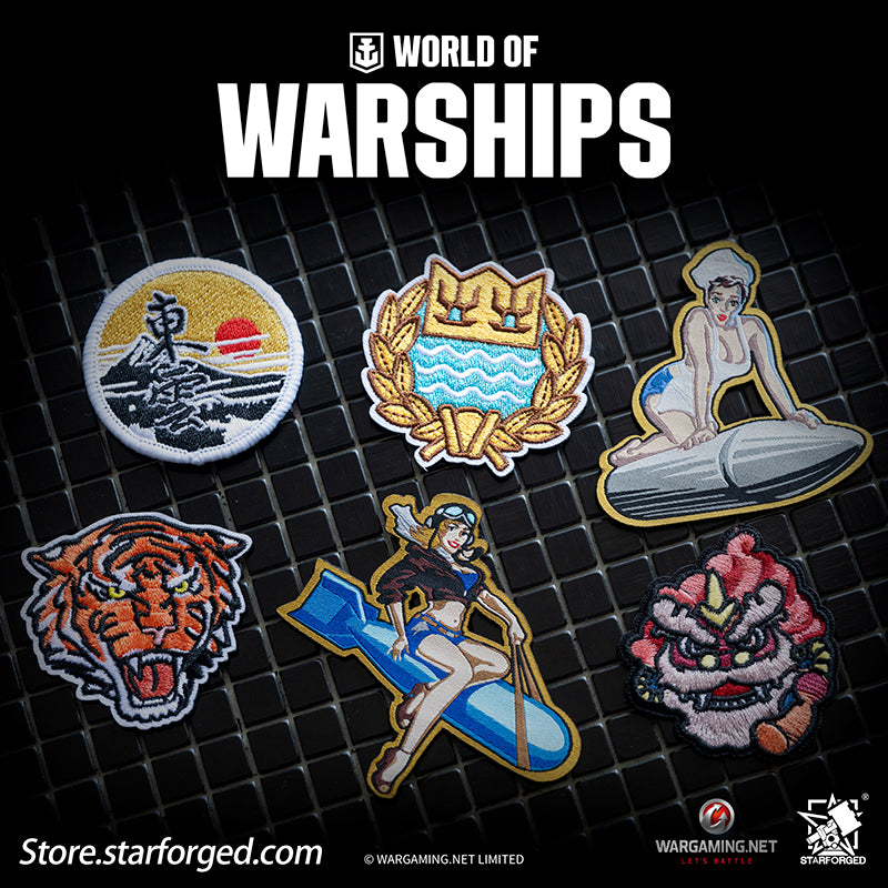 Starforged World of Warships WOWS Trendy Plaque Velcro Game Peripherals Wargaming License