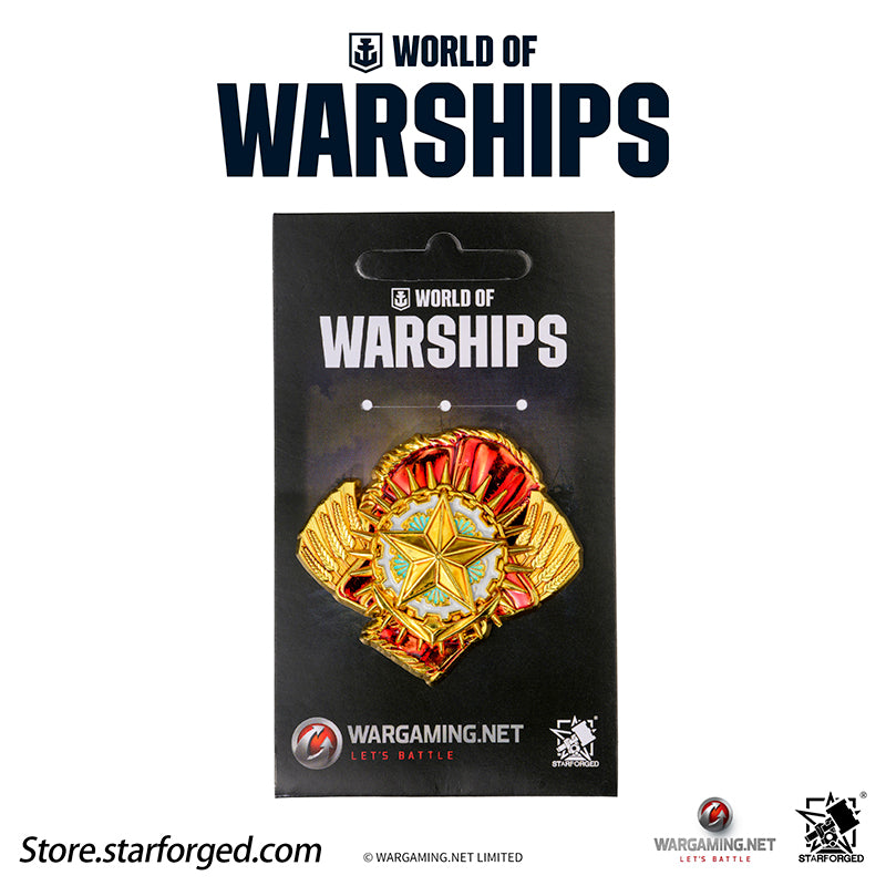 Starforged World of Warships Metal Badge Pin Brooch Badge Game Peripherals Wargaming License