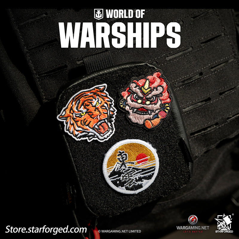 Starforged World of Warships WOWS Trendy Plaque Velcro Game Peripherals Wargaming License