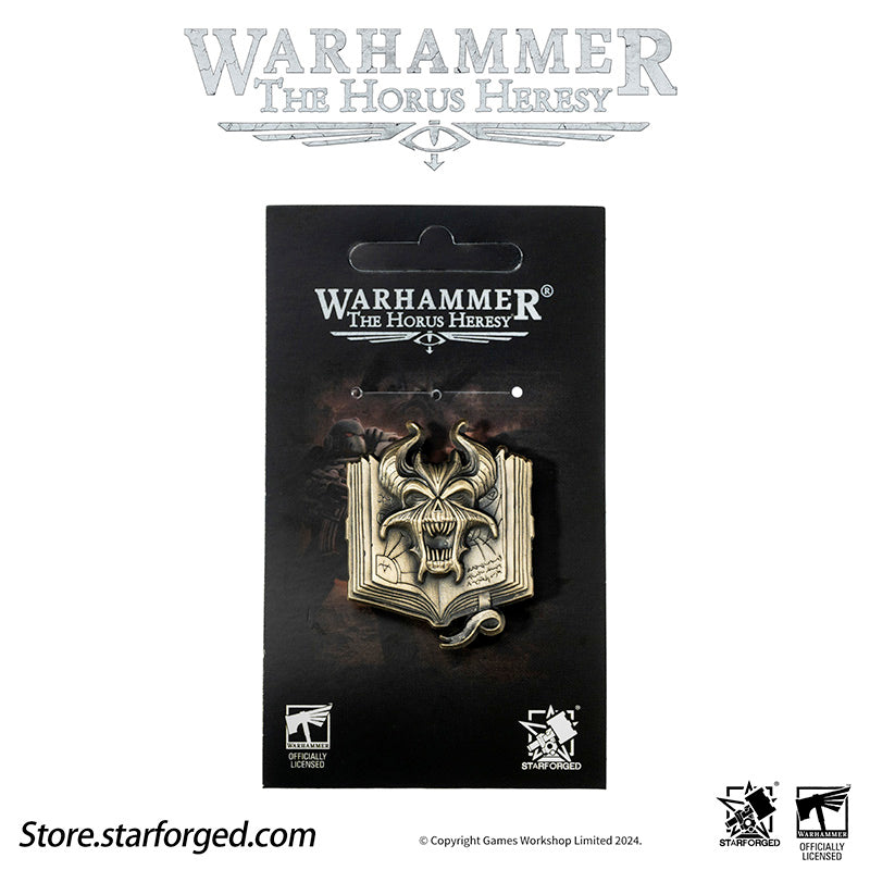 Starforged Warhammer Horus Heresy Burning  Galaxy Legion Insignia Pin Badge Brooch 30K Men's Jewelry