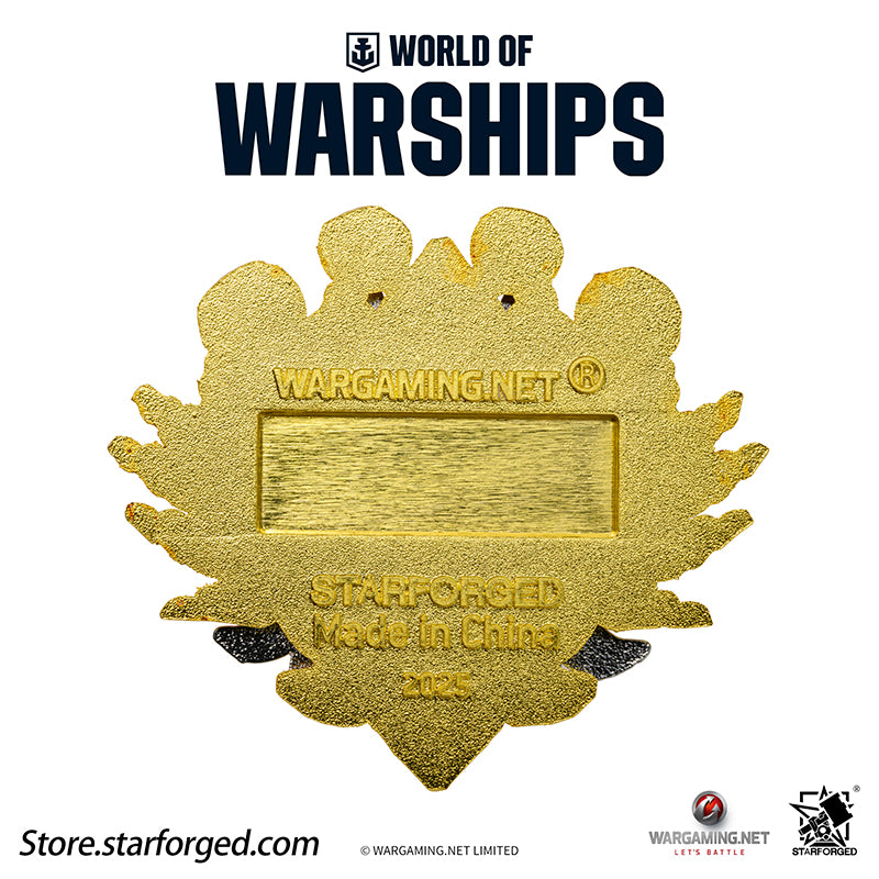 Starforged World of Warships Metal Badge Pin Brooch Badge Game Peripherals Wargaming License