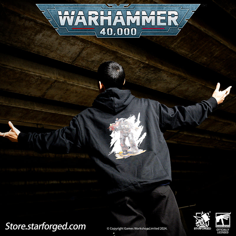 Starforged Warhammer 40K Honor Guard Series Themed Hoodie Space Marines 2 Men's Sweatshirts Other
