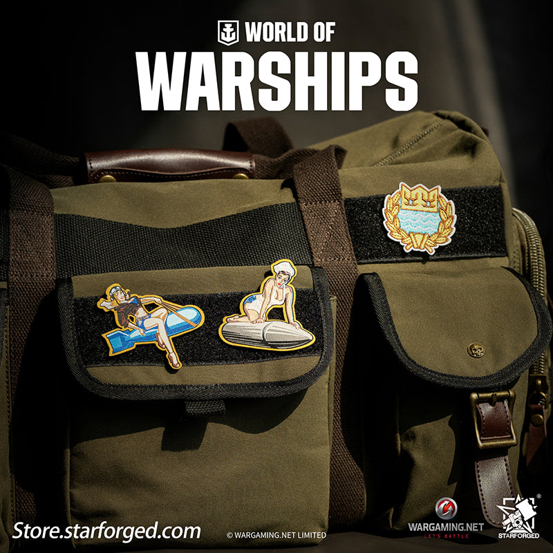 Starforged World of Warships WOWS Trendy Plaque Velcro Game Peripherals Wargaming License
