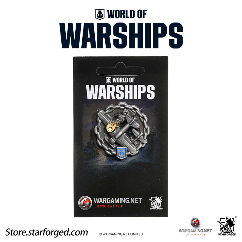 Starforged World of Warships Achievements Commemorative Pin Brooch Badge Game Peripherals Wargaming License