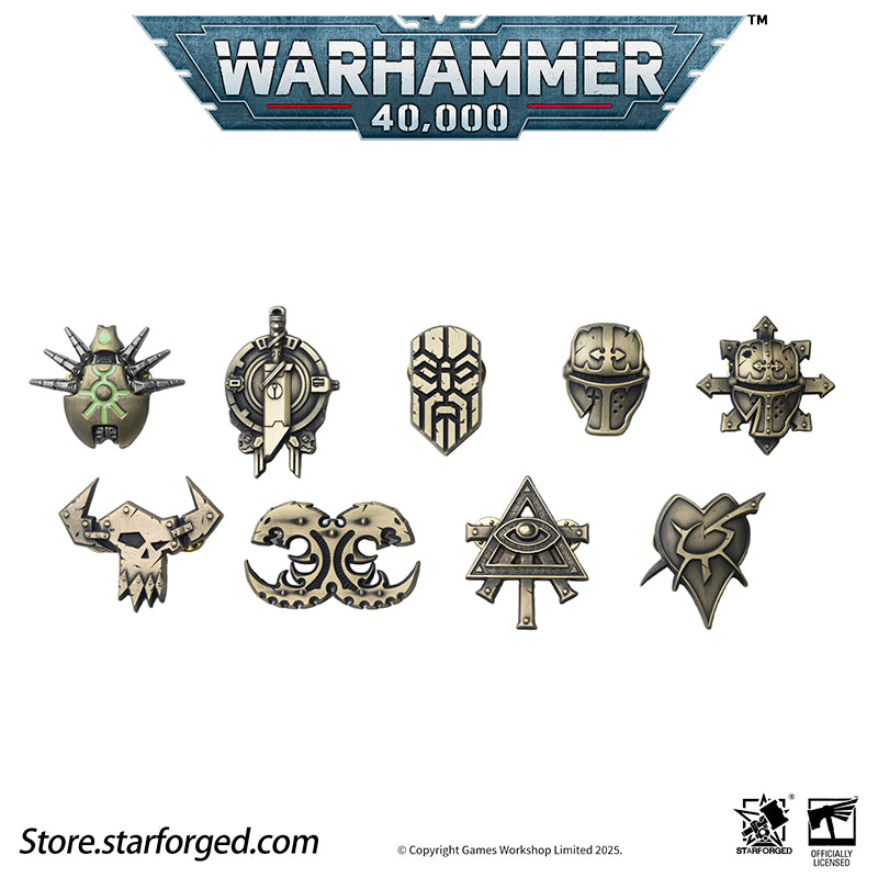 Starforged Warhammer 40K Xenos Faction Pin Collection Pin Badge Men's Fashion Jewelry