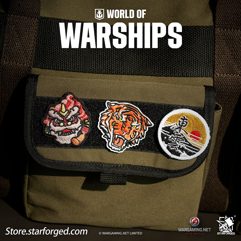 Starforged World of Warships WOWS Trendy Plaque Velcro Game Peripherals Wargaming License