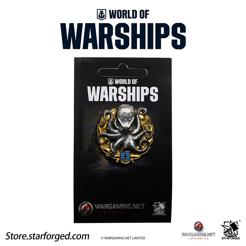 Starforged World of Warships Achievements Commemorative Pin Brooch Badge Game Peripherals Wargaming License