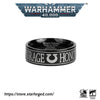 Starforged Warhammer 40K Orks & Fenrisian wolves Leagues of Votann Alloy Men's Ring