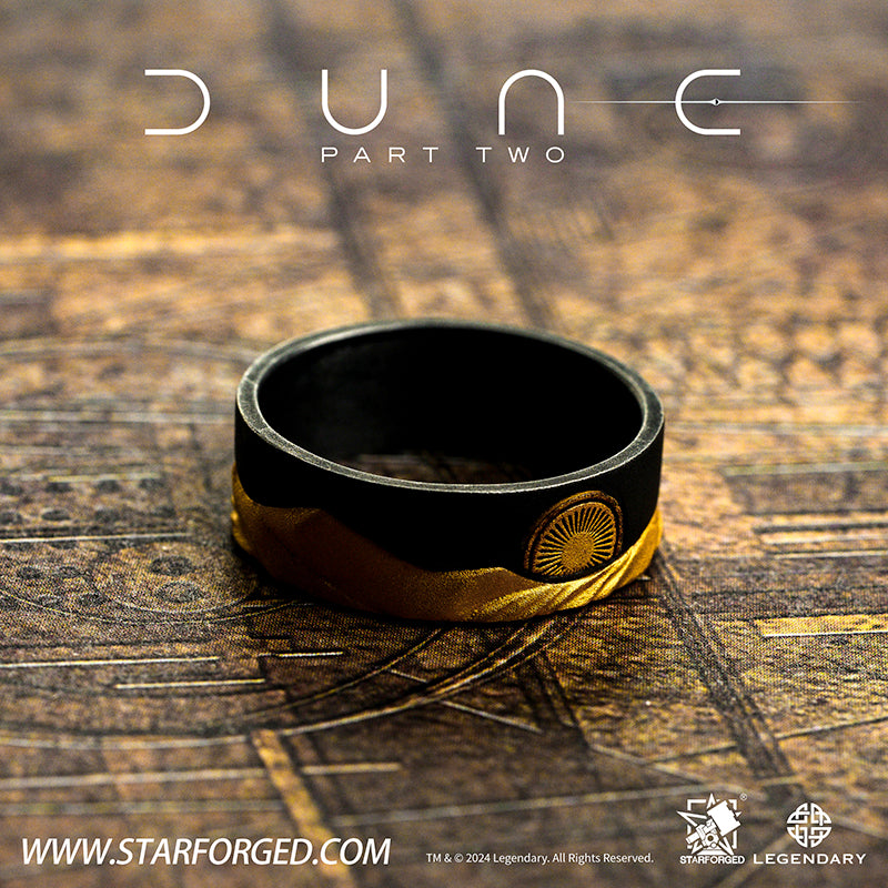 Starforged  Dune II Themed Ring Couple Original design Exclusive Movie peripherals Legendary Pictures