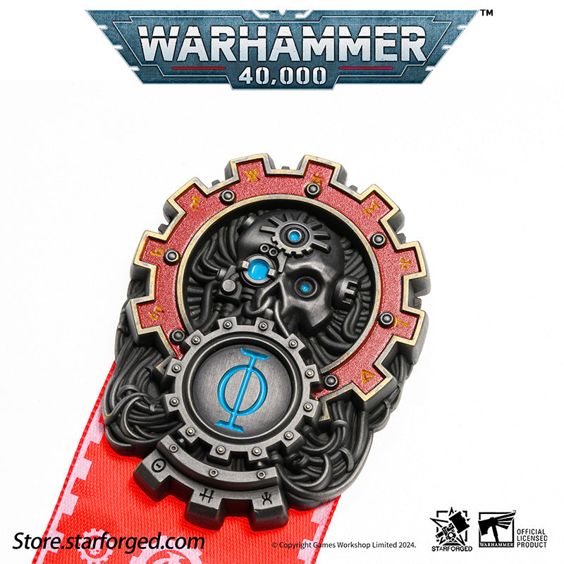 Starforged Seal of Omnissiah Machine God Deus Mechanicus Men's Brooch Pin Badge  Backpack Clothing Accessories Warhammer 40K