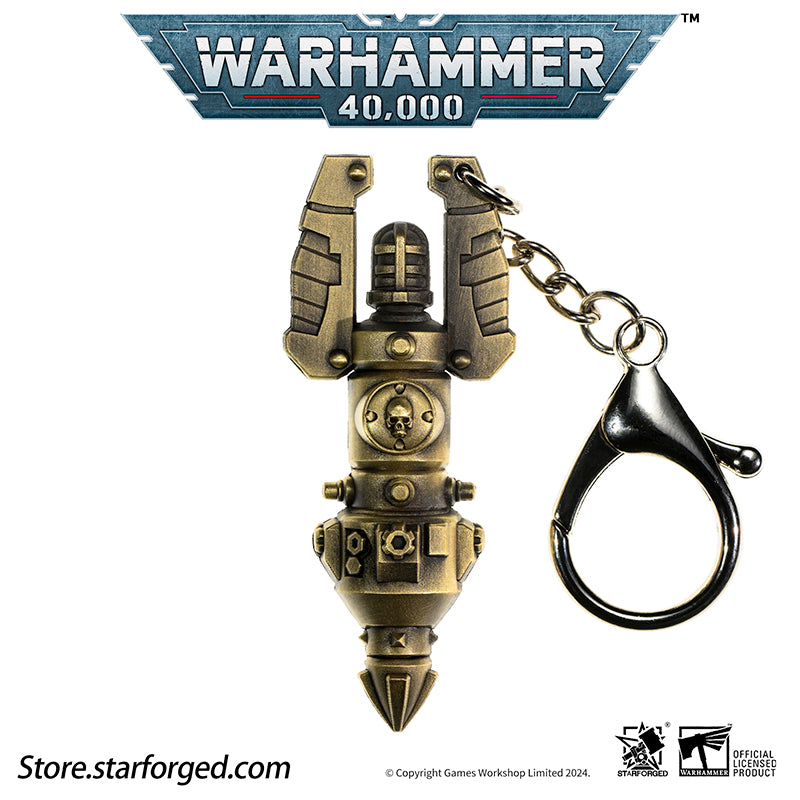 Starforged Warhammer 40K Warhammer II Deep Strike Beacon Game Peripheral Alloy Keychain Christmas Gifts
